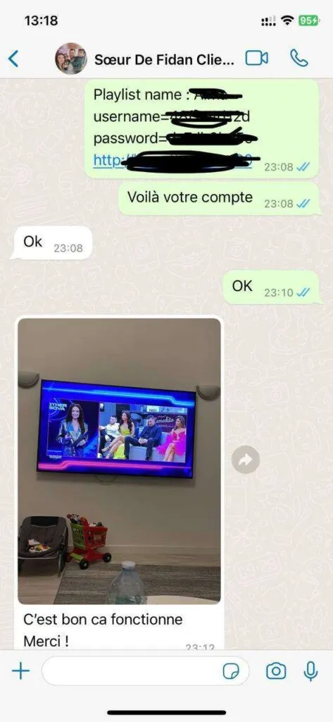 Yeah IPTV WhatsApp support screenshot 6